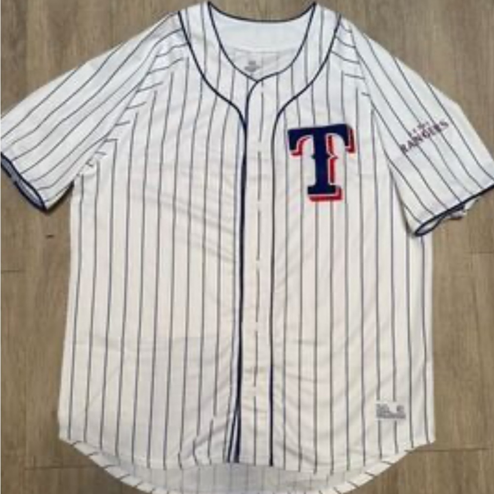 MLB Adult Texas Rangers Dynasty baseball Jersey NWT Sz: L